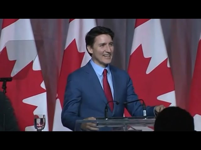 ⁣PM Trudeau addresses supporters at Liberal holiday party