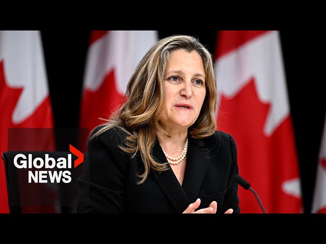 ⁣What led to Freeland's sudden resignation?