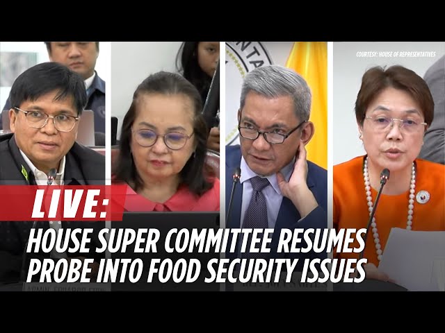 ⁣LIVE: House 'Murang Pagkain Super Committee' resumes probe into food security issues | Dec