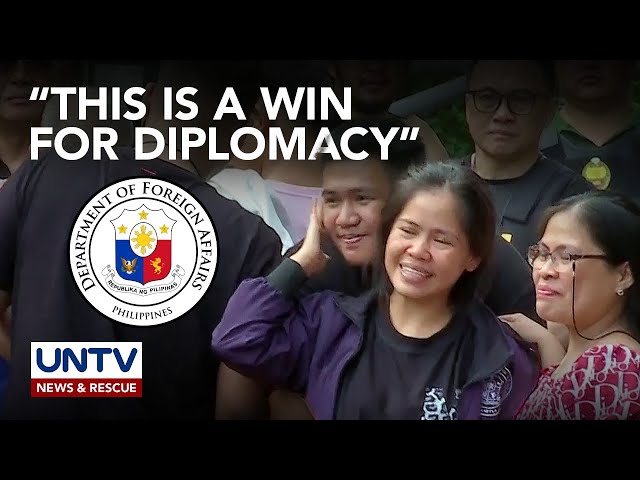 ⁣Pagpapauwi kay Mary Jane Veloso sa Pilipinas, “a win for diplomacy”—DFA