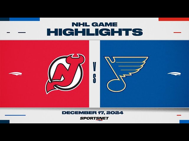 ⁣NHL Highlights | Devils vs. Blues - December 17, 2024