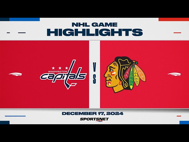 ⁣NHL Highlights | Capitals vs. Blackhawks - December 17, 2024