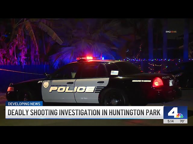 ⁣Woman shot to death in truck in Huntington Park