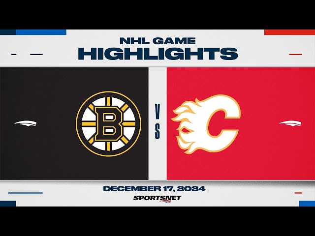 ⁣NHL Highlights | Bruins vs. Flames - December 17, 2024