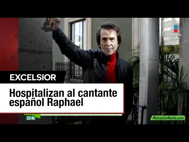 ⁣Hospitalizan a Raphael por fallo cerebrovascular