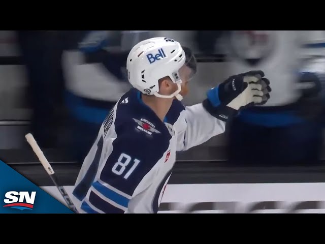 ⁣Jets' Mark Scheifele Finds Kyle Connor For Slick Goal vs. Sharks