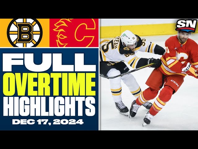 ⁣Boston Bruins at Calgary Flames | FULL Overtime Highlights - December 17, 2024