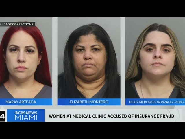 ⁣3 women accused of insurance fraud