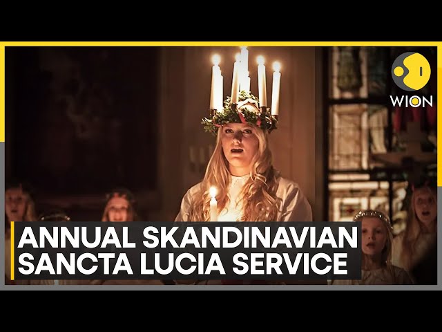 ⁣UK: York Minister Hosts Annual Skandinavian Sancta Lucia Service | World News | WION