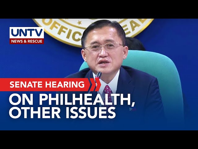 ⁣Senate hearing on health-related issues, PhilHealth fund transfer