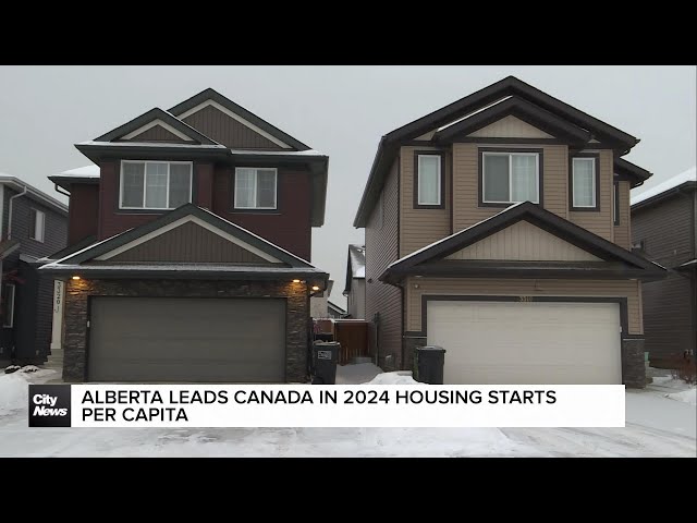 ⁣Alberta leads Canada in 2024 housing STARTS per capita