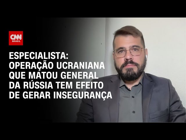 ⁣Especialista: Operação ucraniana que matou general da Rússia tem efeito de gerar insegurança | WW