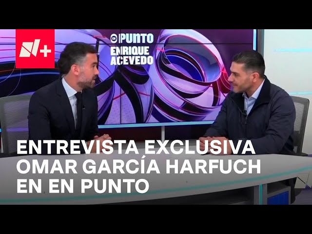 ⁣Omar García Harfuch habla con Enrique Acevedo en entrevista exclusiva para En Punto