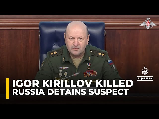 ⁣Moscow explosion: Suspect detained over killing of top Russian general