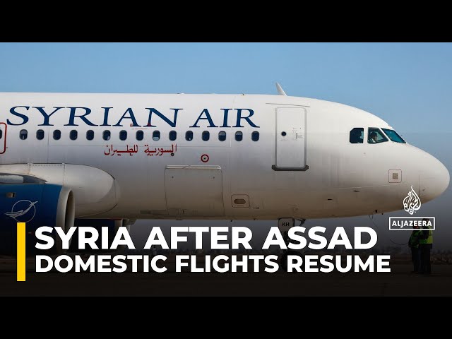 ⁣Syria's first domestic flight since the fall of Assad regime takes off from Damascus