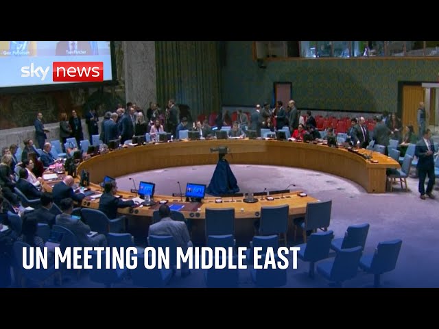 ⁣UN Security Council meet discuss the situation in the Middle East