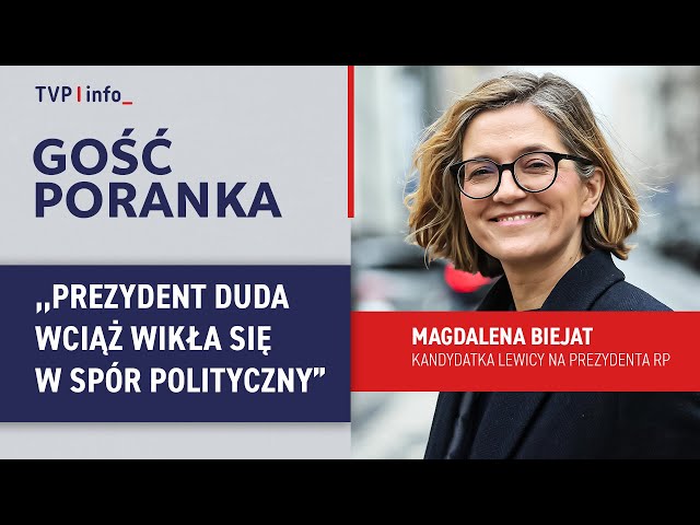 ⁣Magdalena Biejat: Prezydent Duda wciąż wikła się w spór polityczny | GOŚĆ PORANKA