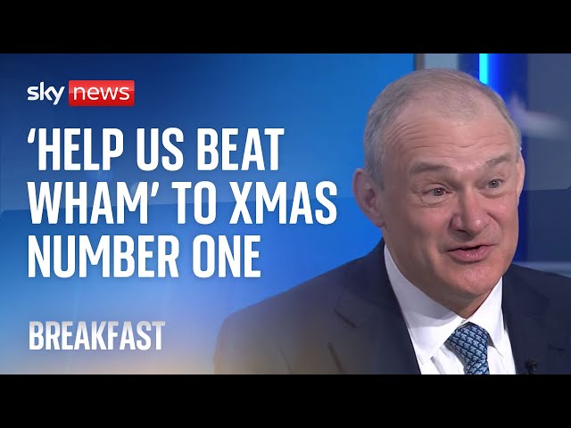 ⁣Sir Ed Davey calls for more support for young carers and aims for Christmas number 1