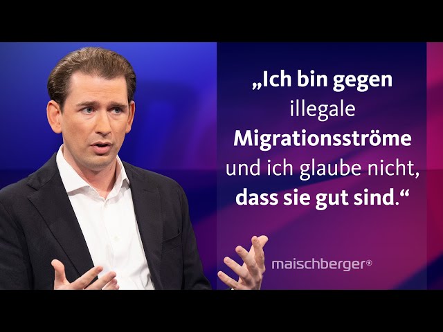 ⁣Sebastian Kurz über Migrationspolitik, Nord Stream 2 und den Ukraine-Krieg | maischberger