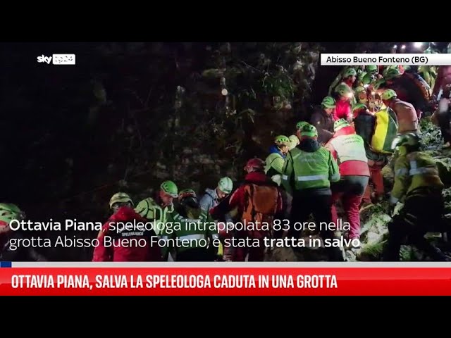 ⁣Ottavia Piana, salva la speleologa caduta in una grotta