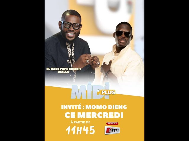 ⁣TFM LIVE : #MidiPlus   - 18 décembre 2024 - Pr : Elh. Pape Cheikh Diallo - Invité : Momo Dieng