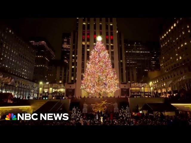 ⁣New York City lights up for the holidays