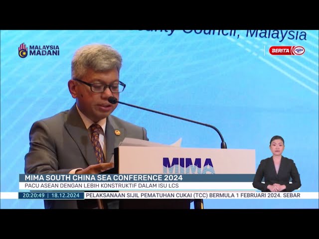 ⁣18 DIS -BP- MIMA SOUTH CHINA SEA CONFERENCE 2024: PACU ASEAN DENGAN LEBIH KONSTRUKTIF DALAM ISU LCS