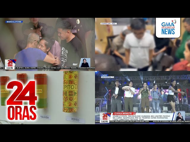 ⁣24 Oras: (Part 1) Mary Jane Veloso, emosyonal nang mayakap ang mga kaanak; Hiling niya:.., atbp.