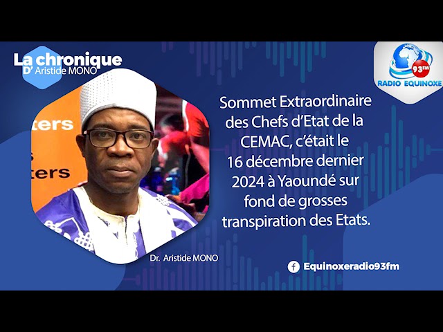 ⁣CHRONIQUE ARISTIDE MONO DU MERCREDI 18 DÉCEMBRE 2024 - EQUINOXE TV