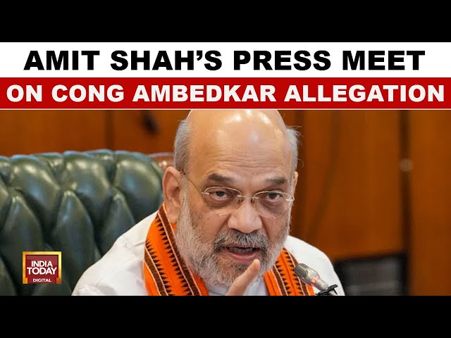 ⁣HM Amit Shah's Press Conference Full: Alleges Congress On Detorting Speech | India Today