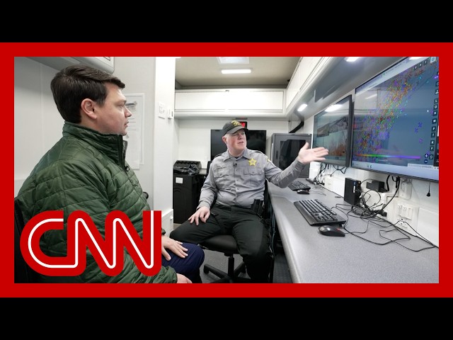 ⁣CNN visits makeshift war room tracking New Jersey drone sightings