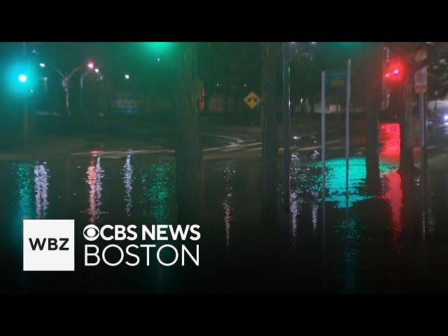 ⁣Newton water main break snarls traffic during morning commute