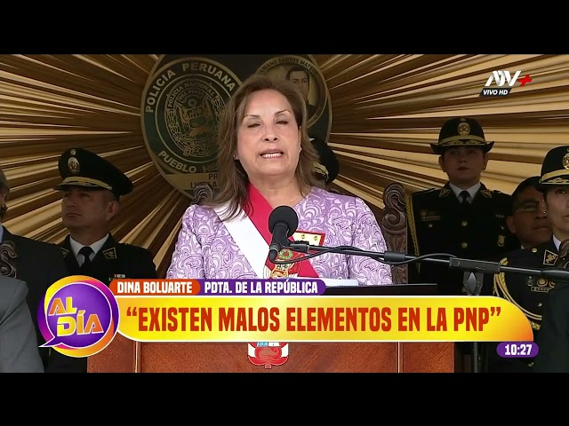 ⁣Presidenta Boluarte sobre la imagen de la PNP: "Existen malos elementos"