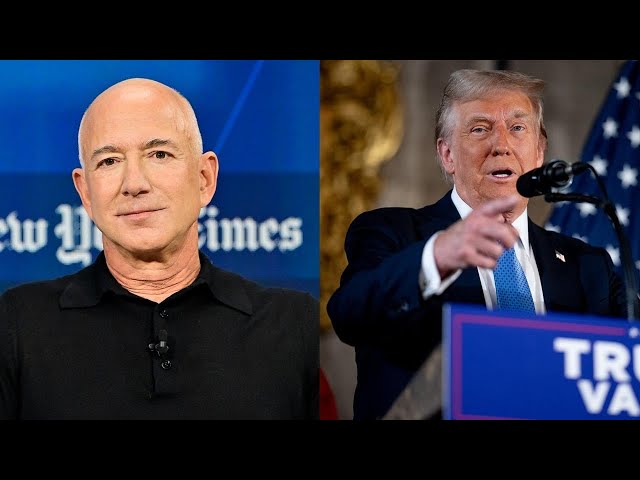 ⁣Jeff Bezos meeting with Trump at Mar-a-Lago