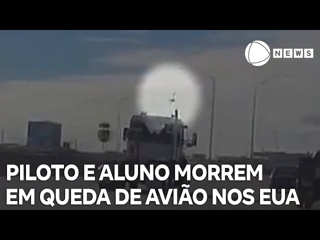 ⁣Piloto e aluno morrem em queda de avião nos Estados Unidos