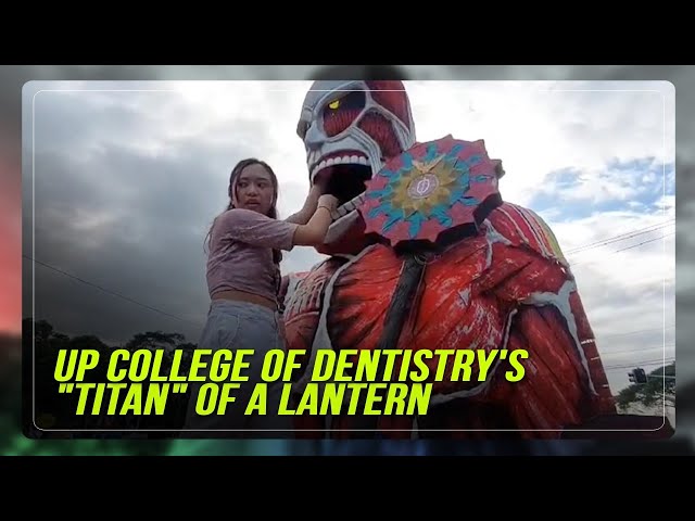 ⁣UP College of Dentistry's 'Titan' of a lantern | ABS-CBN News