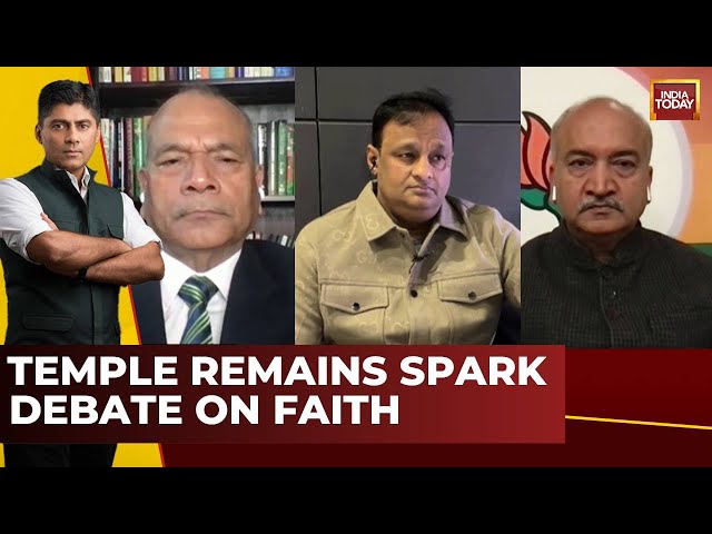 ⁣India First Debate | Temple Remains Found In Muslim Areas | Vishwas Vs Virasat: A New Flashpoint?