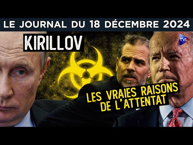 ⁣Attentat contre Kirillov : la bombe sur les armes biologiques ? - JT du mercredi 18 décembre 2024