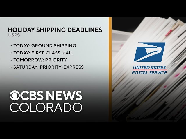 ⁣USPS announces shipping deadlines for holiday delivery