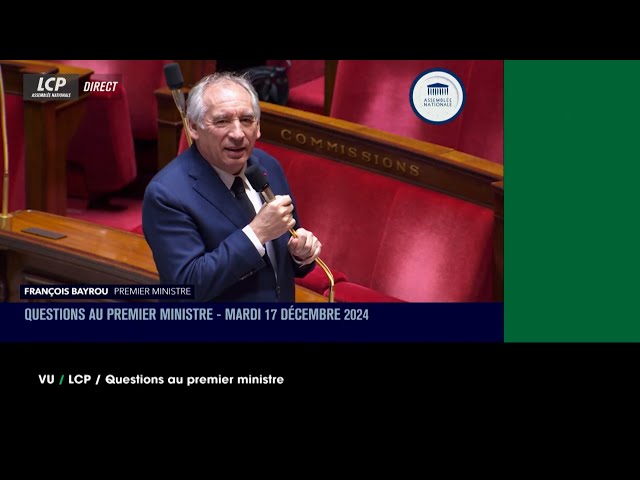 ⁣VU du 18/12/2024 : Bayrou la gaffe