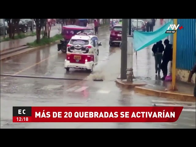 ⁣Aumento del caudal del río Rímac por las lluvias podría activar más de 20 quebradas