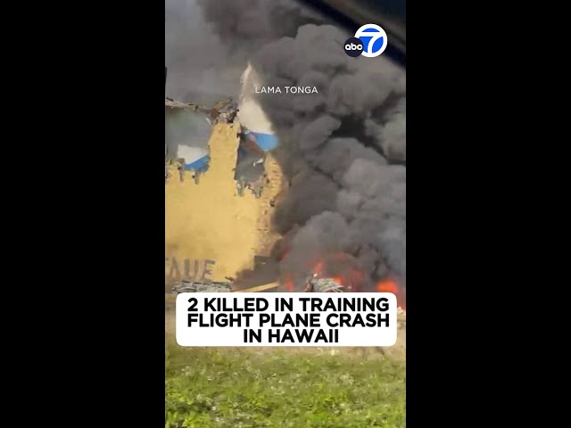 ⁣2 killed in training flight plane crash in Hawaii