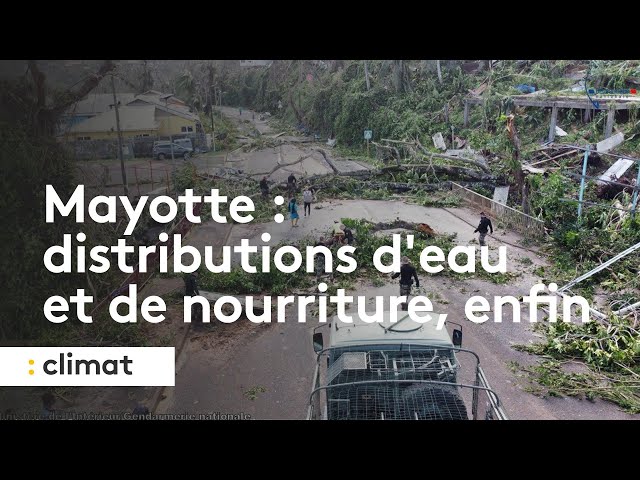 ⁣Mayotte : distributions d'eau et de nourriture, enfin