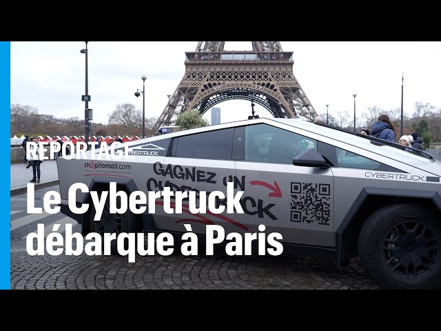 ⁣« Wesh, un Cybertruck ! » : le pick-up version Tesla fait sensation à Paris