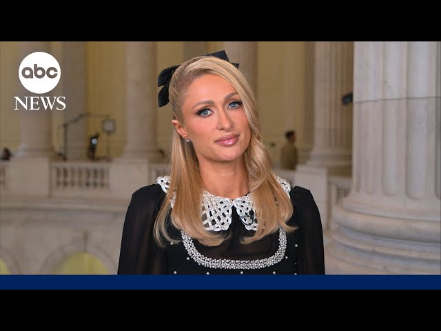 ⁣Paris Hilton celebrates passage of child abuse bill