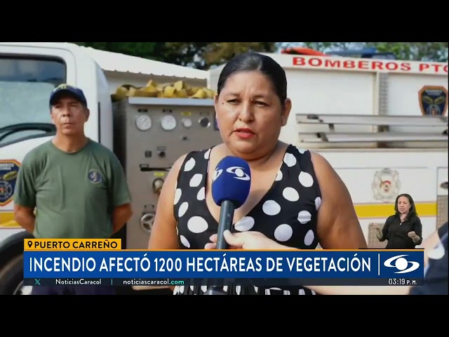 ⁣Incendio en Vichada afectó 1.200 hectáreas de vegetación