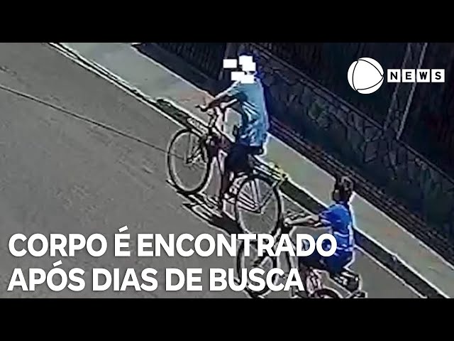 ⁣Corpo de menino que desapareceu após sair para andar de bicicleta é encontrado