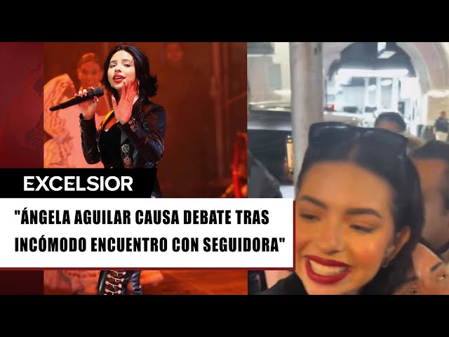 ⁣Exhiben a Ángela Aguilar por momento incómodo con una fan