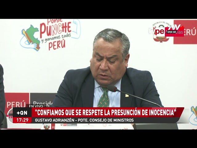 ⁣Premier Adrianzén sobre Nicanor Boluarte: "confiamos que se respete la presunción de inocencia&