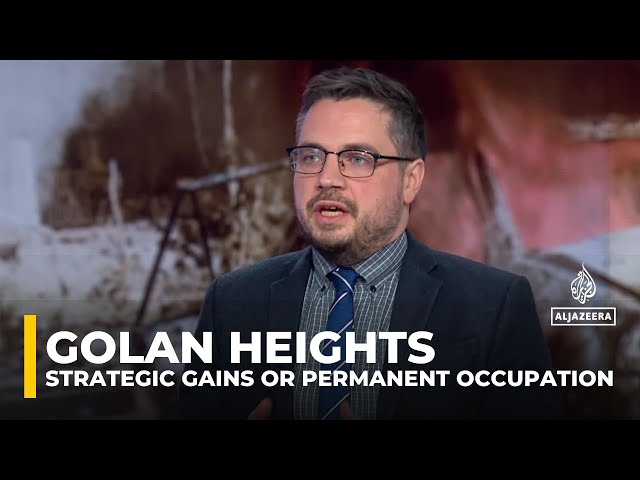 ⁣Israel’s expansion in the Golan heights: Strategic gains or permanent occupation?